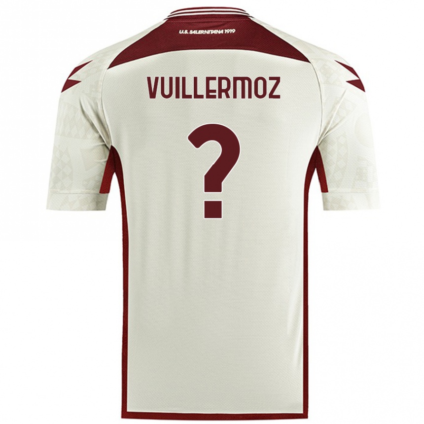 Niño Fútbol Camiseta Joshua Vuillermoz #0 Color Crema 2ª Equipación 2024/25