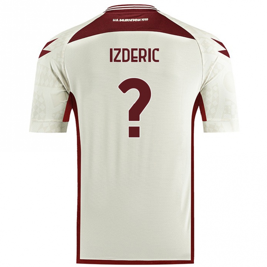 Niño Fútbol Camiseta Luka Izderic #0 Color Crema 2ª Equipación 2024/25