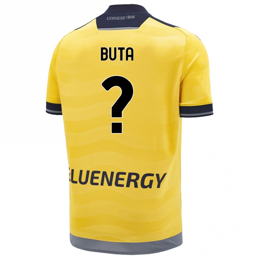 Niño Fútbol Camiseta Leonardo Buta #0 Dorado 2ª Equipación 2024/25