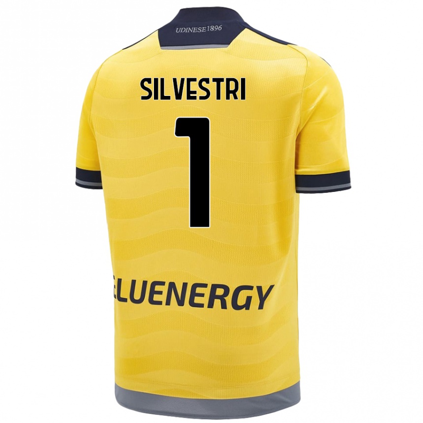 Niño Fútbol Camiseta Marco Silvestri #1 Dorado 2ª Equipación 2024/25