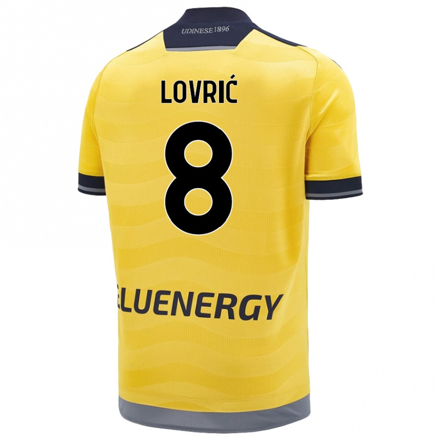 Niño Fútbol Camiseta Sandi Lovrić #8 Dorado 2ª Equipación 2024/25