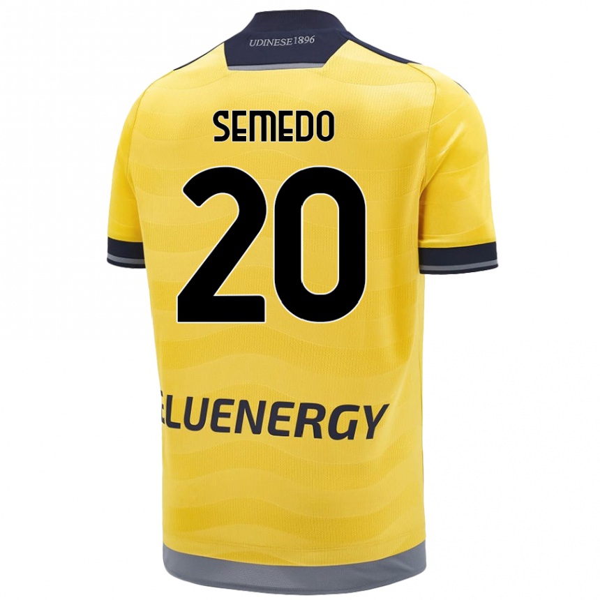 Niño Fútbol Camiseta Vivaldo Semedo #20 Dorado 2ª Equipación 2024/25