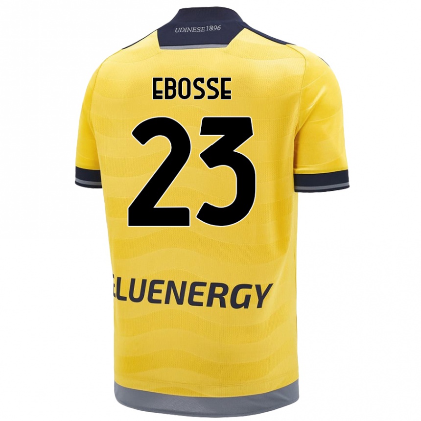 Niño Fútbol Camiseta Enzo Ebosse #23 Dorado 2ª Equipación 2024/25