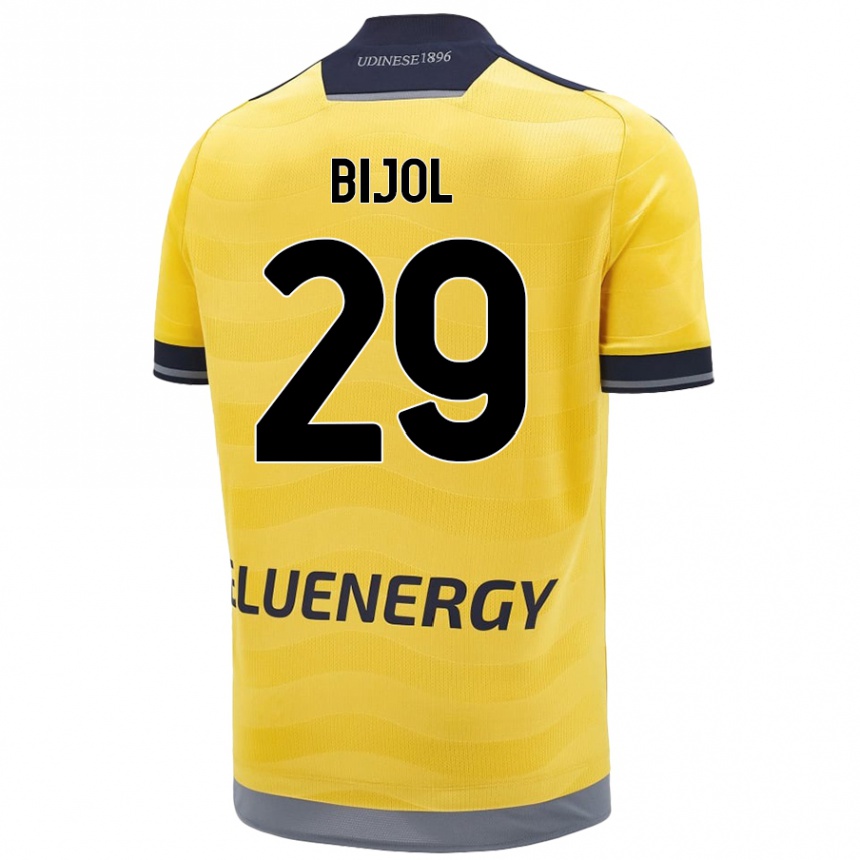 Niño Fútbol Camiseta Jaka Bijol #29 Dorado 2ª Equipación 2024/25