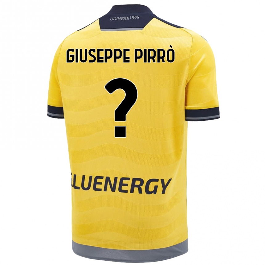 Niño Fútbol Camiseta Marco Giuseppe Pirrò #0 Dorado 2ª Equipación 2024/25