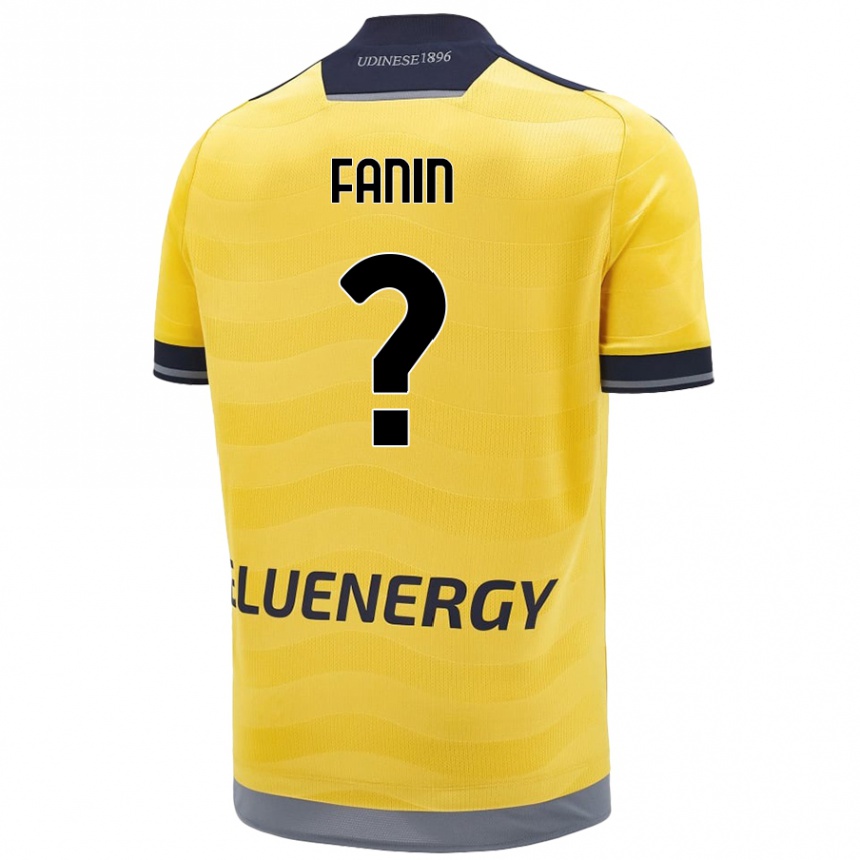 Niño Fútbol Camiseta Alessandro Fanin #0 Dorado 2ª Equipación 2024/25