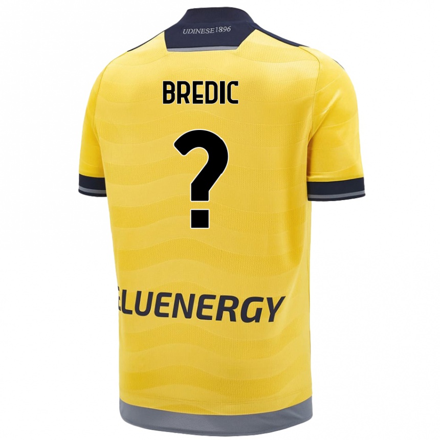 Niño Fútbol Camiseta Shayron Bredic #0 Dorado 2ª Equipación 2024/25