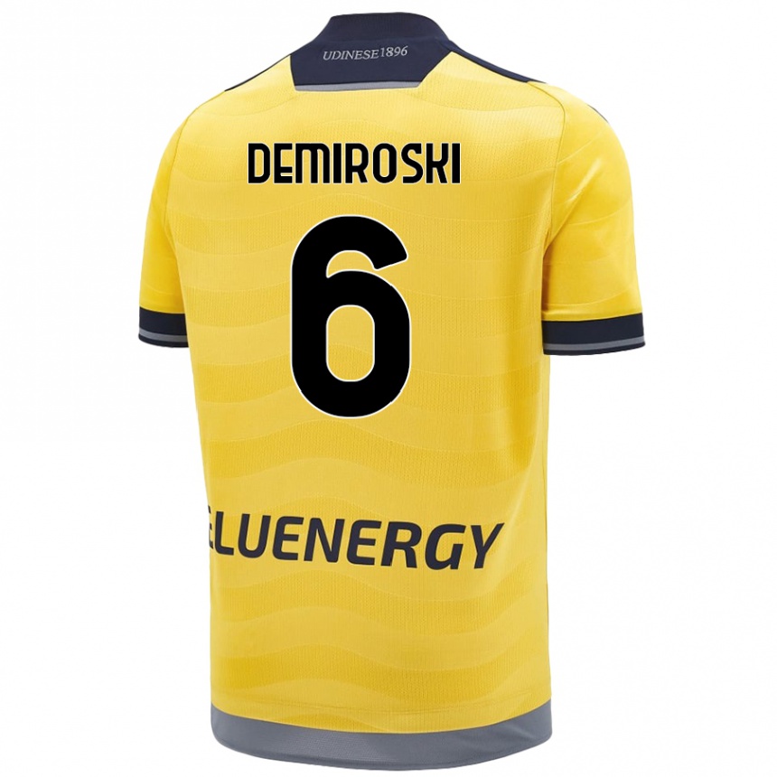 Niño Fútbol Camiseta Shenol Demiroski #6 Dorado 2ª Equipación 2024/25