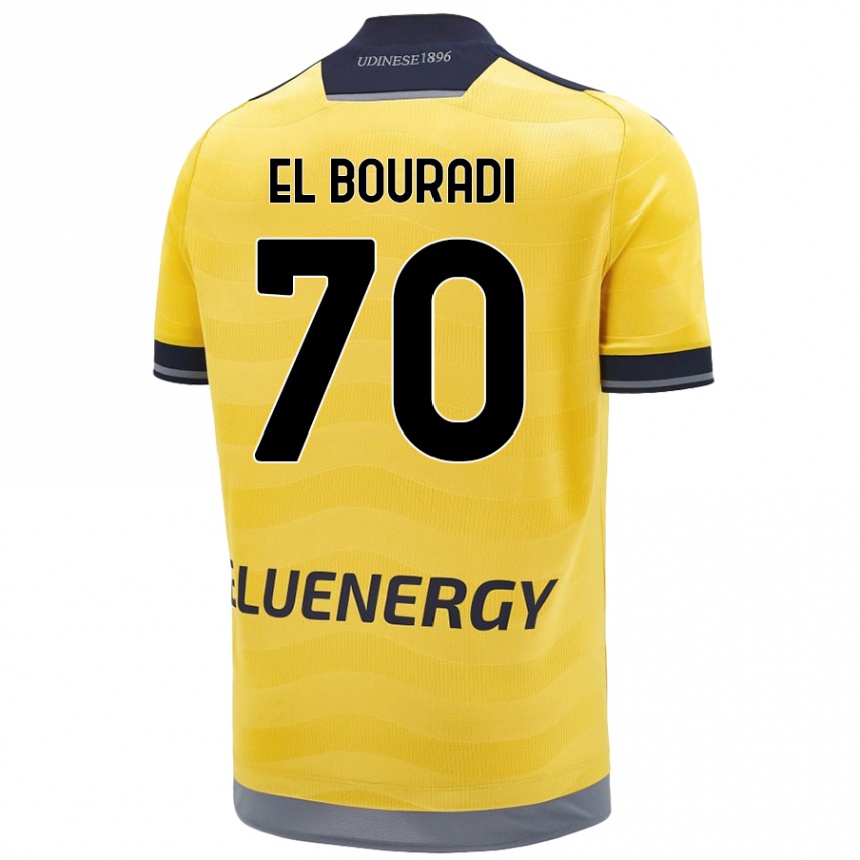 Niño Fútbol Camiseta Walid El Bouradi #70 Dorado 2ª Equipación 2024/25