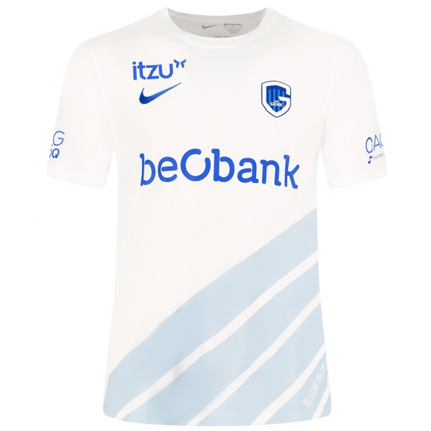 Niño Fútbol Camiseta Su Nombre #0 Blanco 2ª Equipación 2024/25