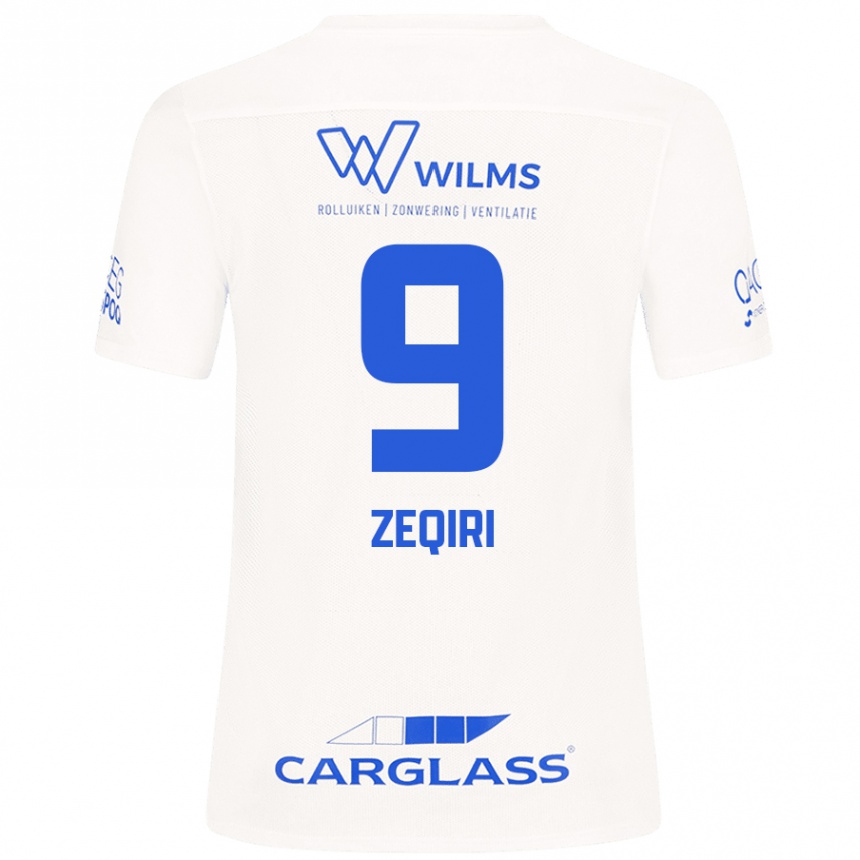 Niño Fútbol Camiseta Andi Zeqiri #9 Blanco 2ª Equipación 2024/25