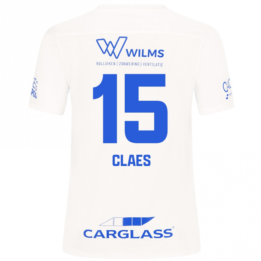 Niño Fútbol Camiseta Thomas Claes #15 Blanco 2ª Equipación 2024/25