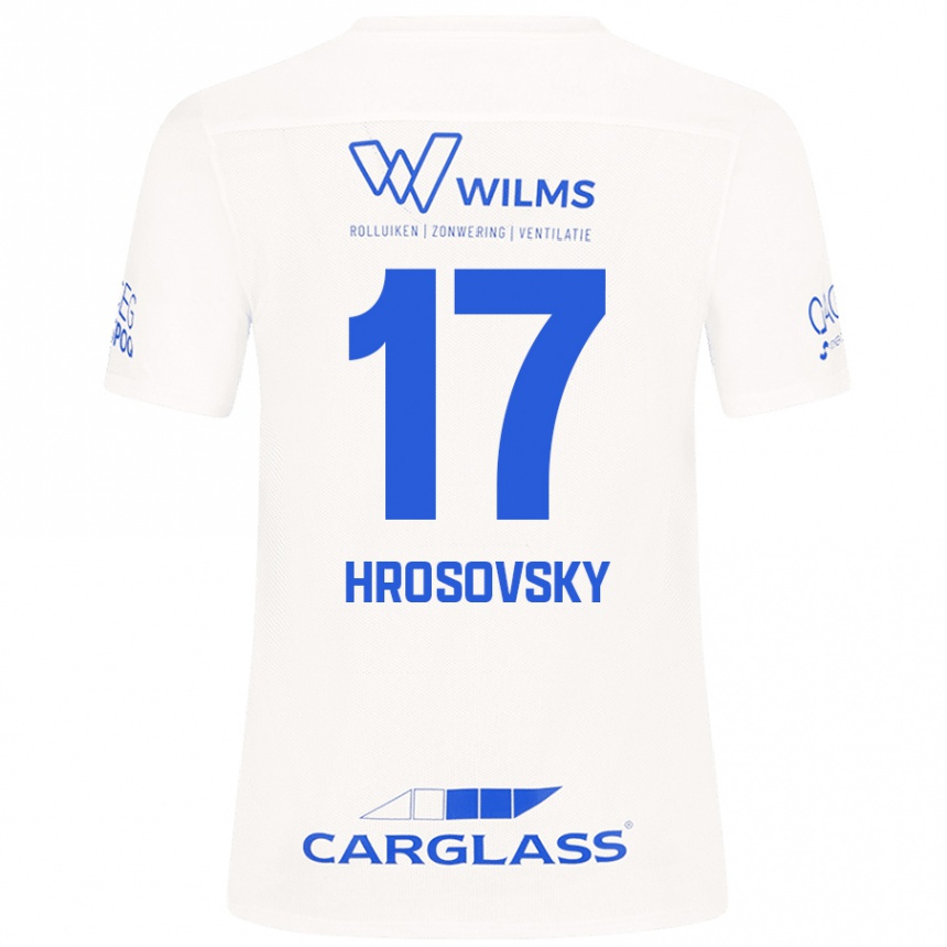 Niño Fútbol Camiseta Patrik Hrosovsky #17 Blanco 2ª Equipación 2024/25