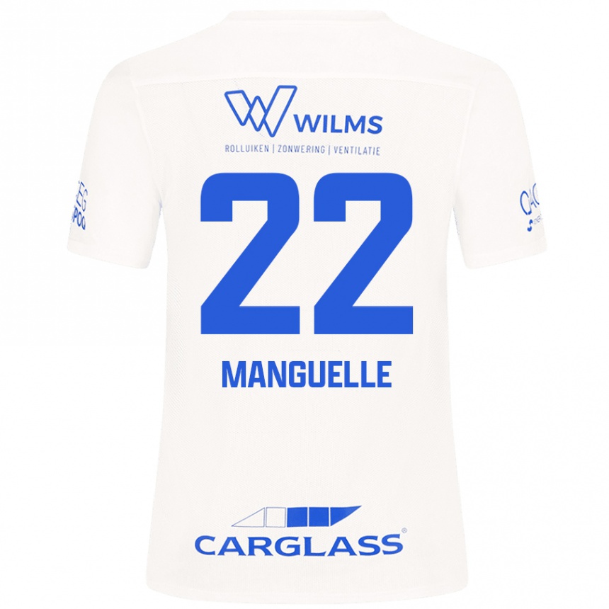 Niño Fútbol Camiseta Brad Manguelle #22 Blanco 2ª Equipación 2024/25