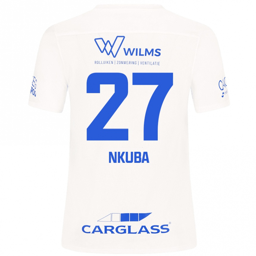 Niño Fútbol Camiseta Ken Nkuba #27 Blanco 2ª Equipación 2024/25