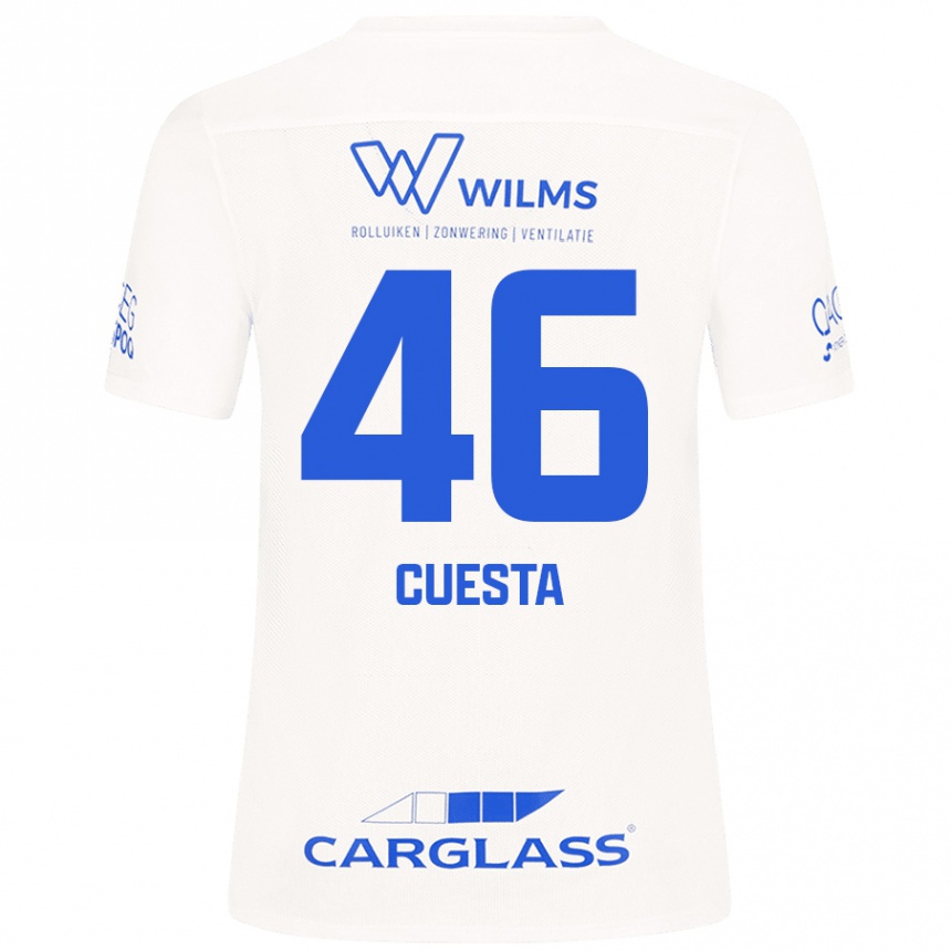 Niño Fútbol Camiseta Carlos Cuesta #46 Blanco 2ª Equipación 2024/25