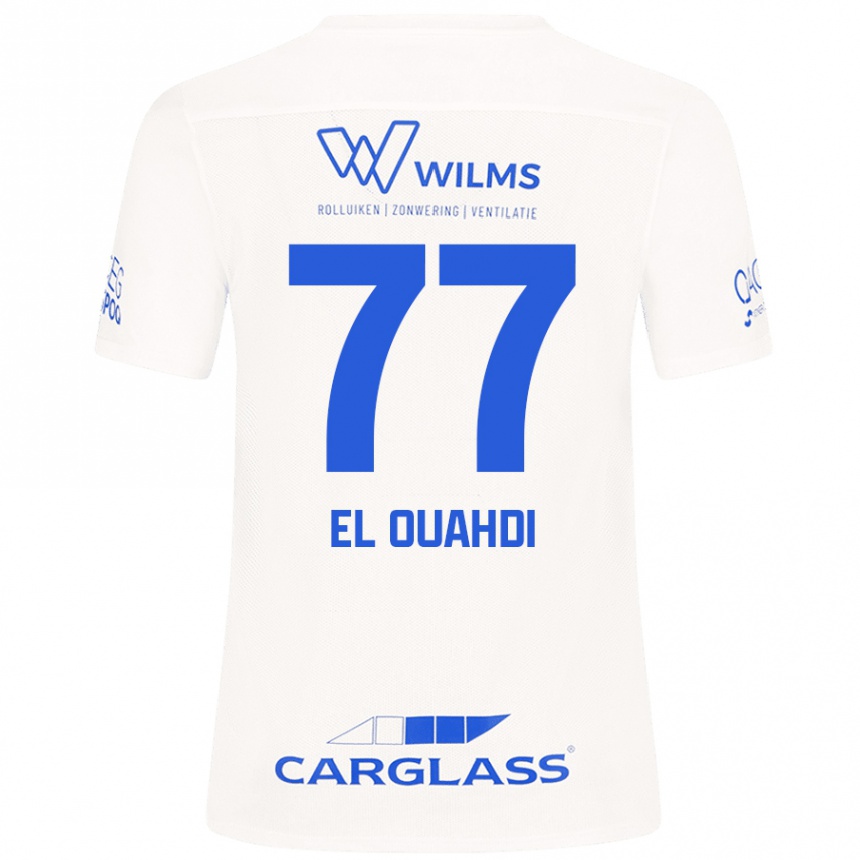 Niño Fútbol Camiseta Zakaria El Ouahdi #77 Blanco 2ª Equipación 2024/25