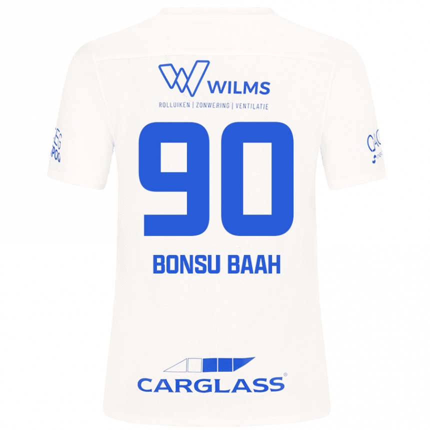 Niño Fútbol Camiseta Christopher Bonsu Baah #90 Blanco 2ª Equipación 2024/25