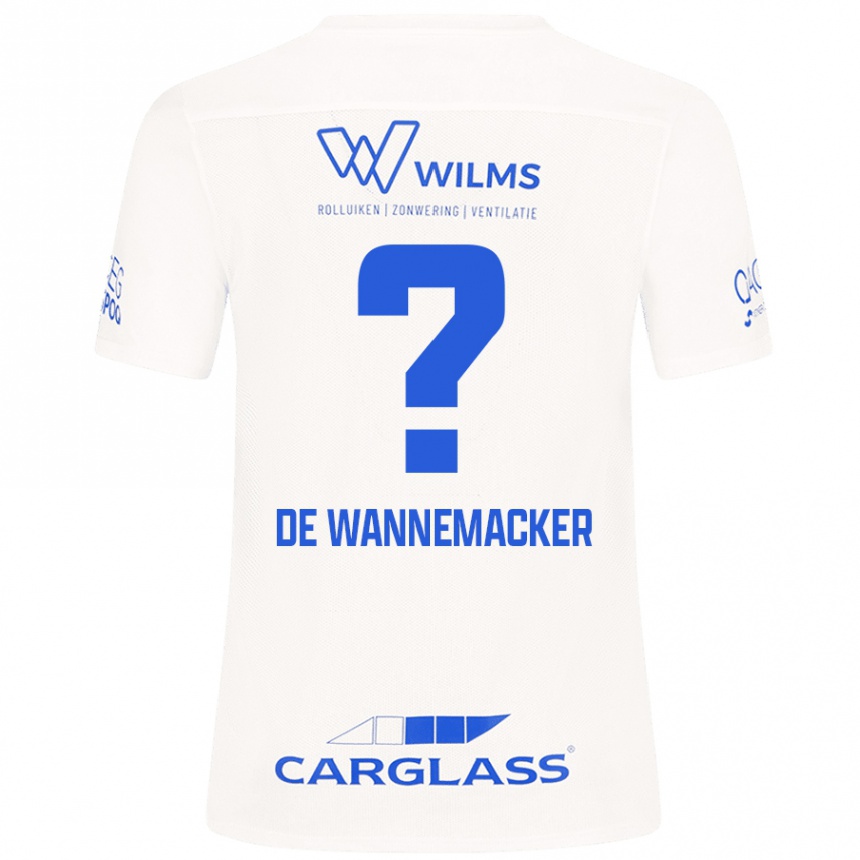 Niño Fútbol Camiseta August De Wannemacker #0 Blanco 2ª Equipación 2024/25