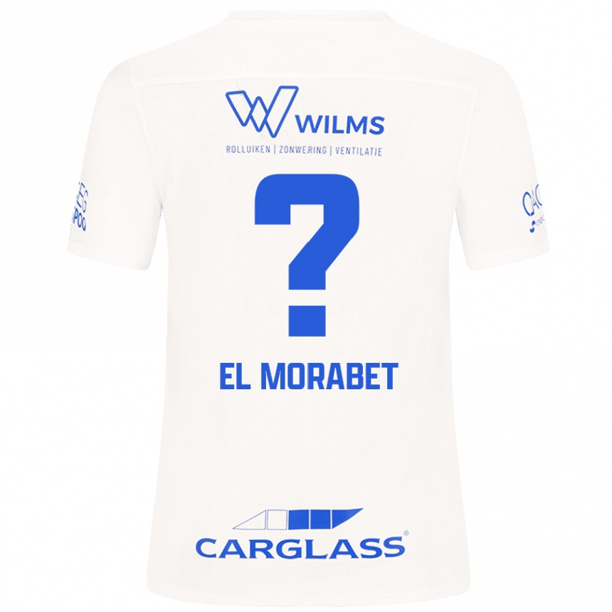 Niño Fútbol Camiseta Sami El Morabet #0 Blanco 2ª Equipación 2024/25