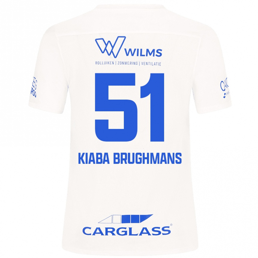 Niño Fútbol Camiseta Lucca Kiaba Brughmans #51 Blanco 2ª Equipación 2024/25