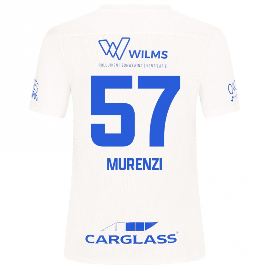 Niño Fútbol Camiseta Aaron Murenzi #57 Blanco 2ª Equipación 2024/25