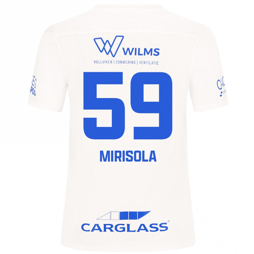 Niño Fútbol Camiseta Robin Mirisola #59 Blanco 2ª Equipación 2024/25