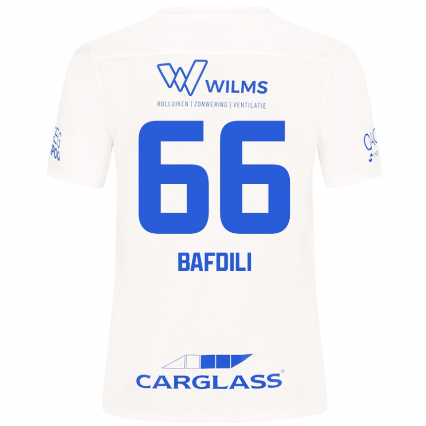 Niño Fútbol Camiseta Zaïd Bafdili #66 Blanco 2ª Equipación 2024/25