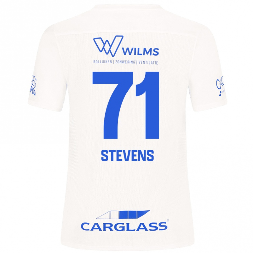 Niño Fútbol Camiseta Brent Stevens #71 Blanco 2ª Equipación 2024/25