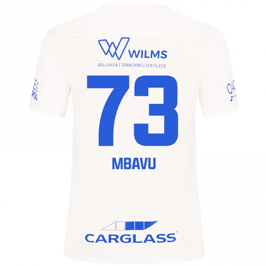 Niño Fútbol Camiseta Elie Mbavu #73 Blanco 2ª Equipación 2024/25