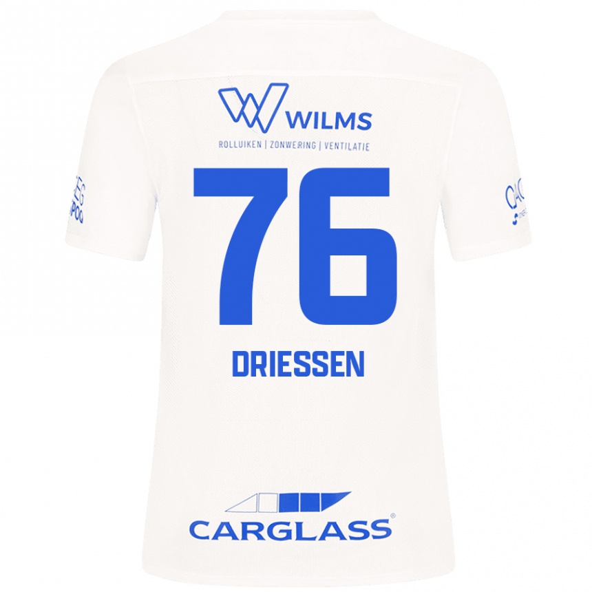 Niño Fútbol Camiseta Jelle Driessen #76 Blanco 2ª Equipación 2024/25