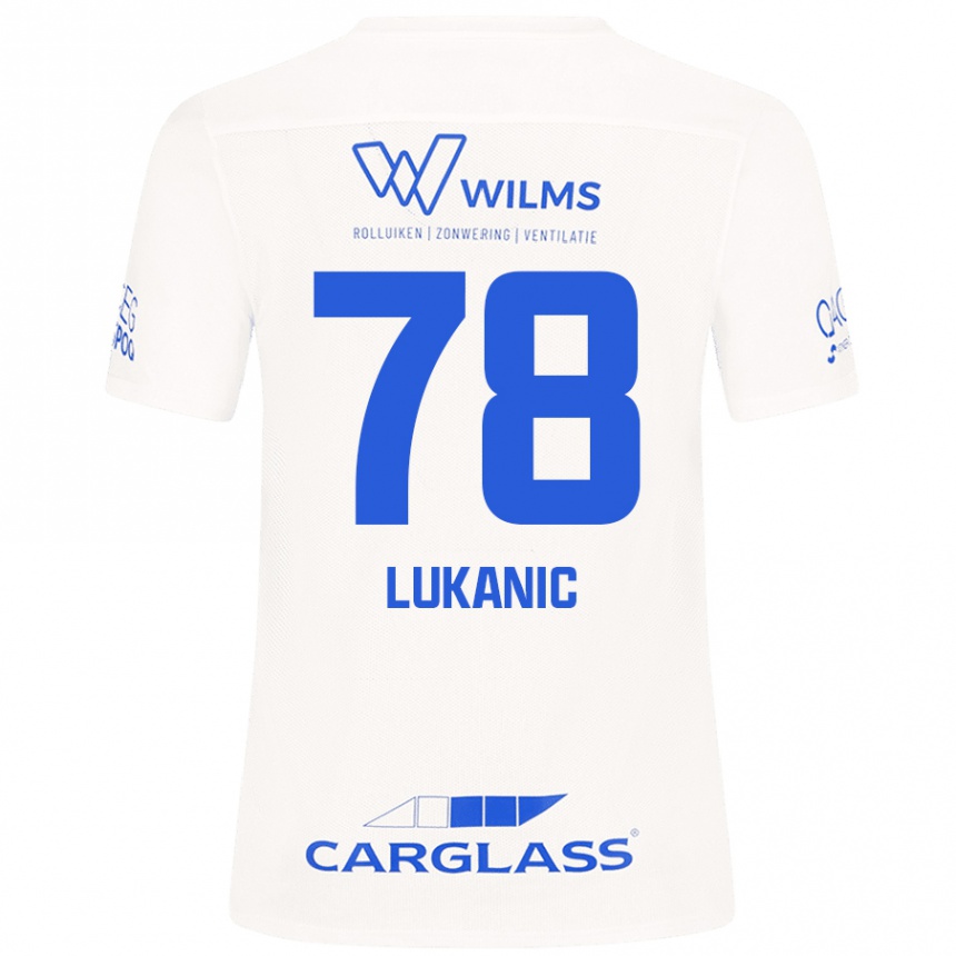 Niño Fútbol Camiseta Luka Lukanic #78 Blanco 2ª Equipación 2024/25