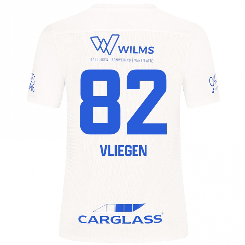 Niño Fútbol Camiseta Olivier Vliegen #82 Blanco 2ª Equipación 2024/25