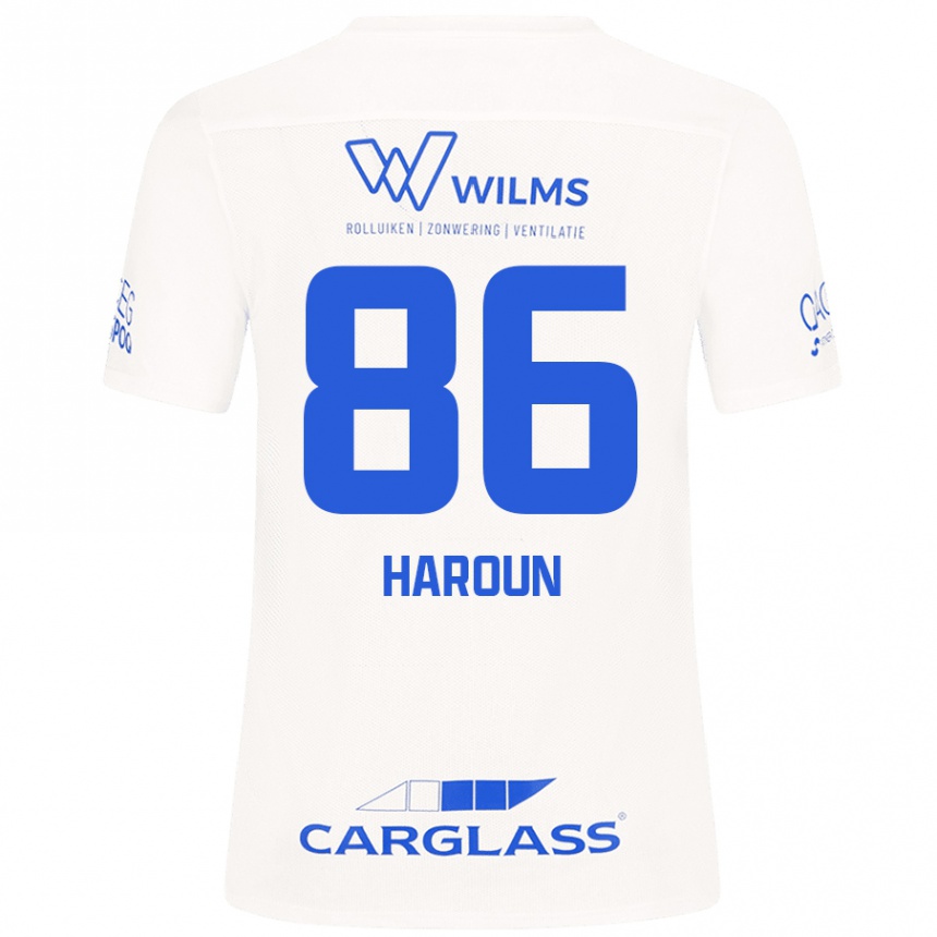 Niño Fútbol Camiseta Kenan Haroun #86 Blanco 2ª Equipación 2024/25