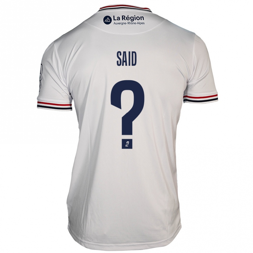 Niño Fútbol Camiseta Amine Saïd #0 Blanco 2ª Equipación 2024/25