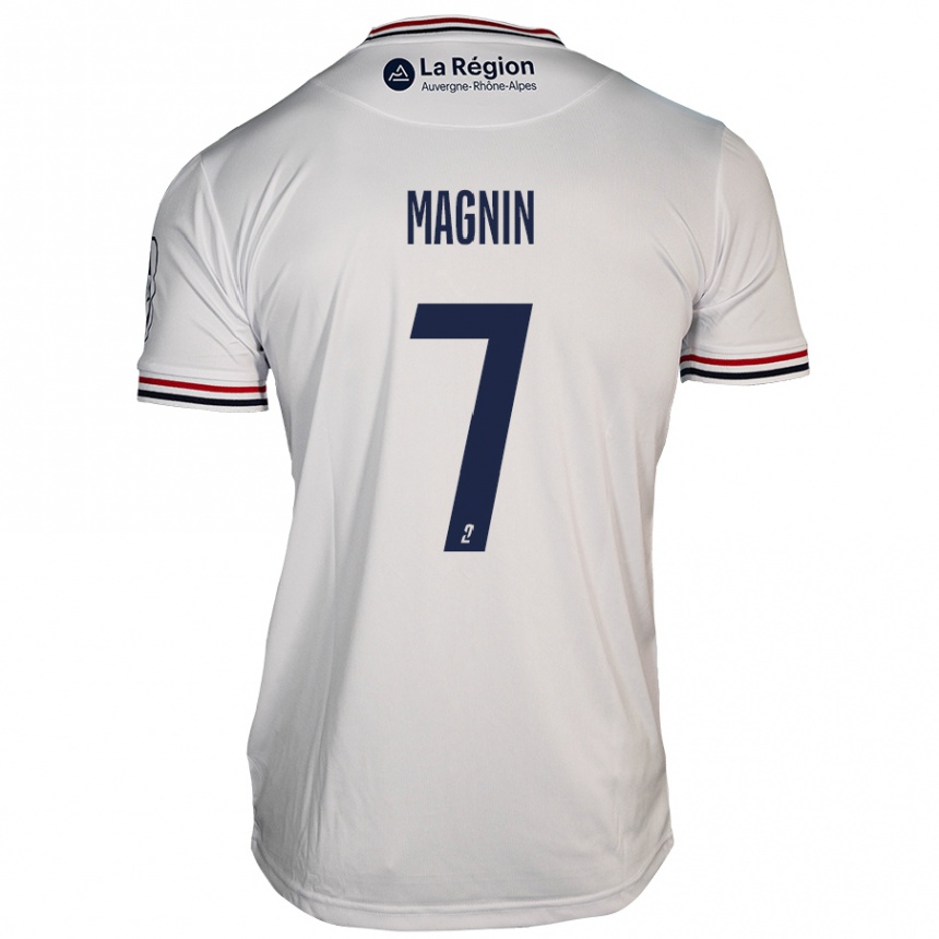 Niño Fútbol Camiseta Yohann Magnin #7 Blanco 2ª Equipación 2024/25