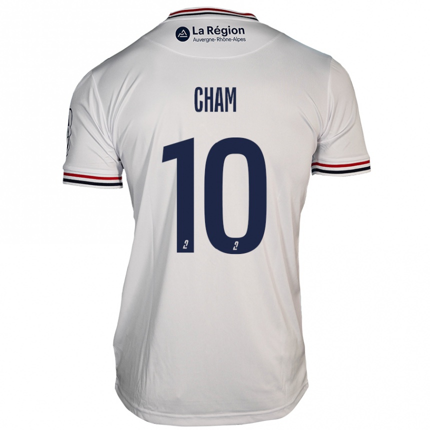 Niño Fútbol Camiseta Muhammed Cham #10 Blanco 2ª Equipación 2024/25