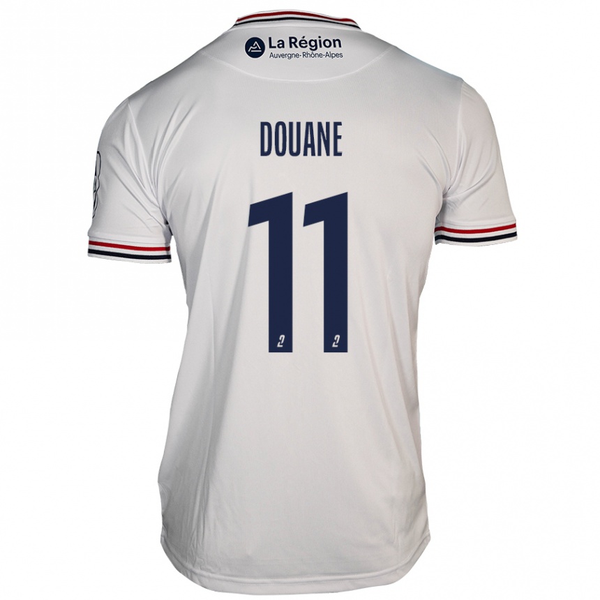 Niño Fútbol Camiseta Maïdine Douane #11 Blanco 2ª Equipación 2024/25