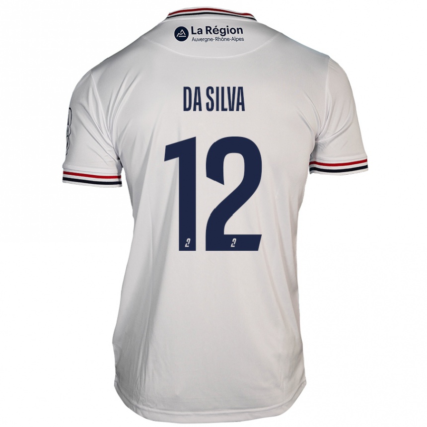 Niño Fútbol Camiseta Damien Da Silva #12 Blanco 2ª Equipación 2024/25