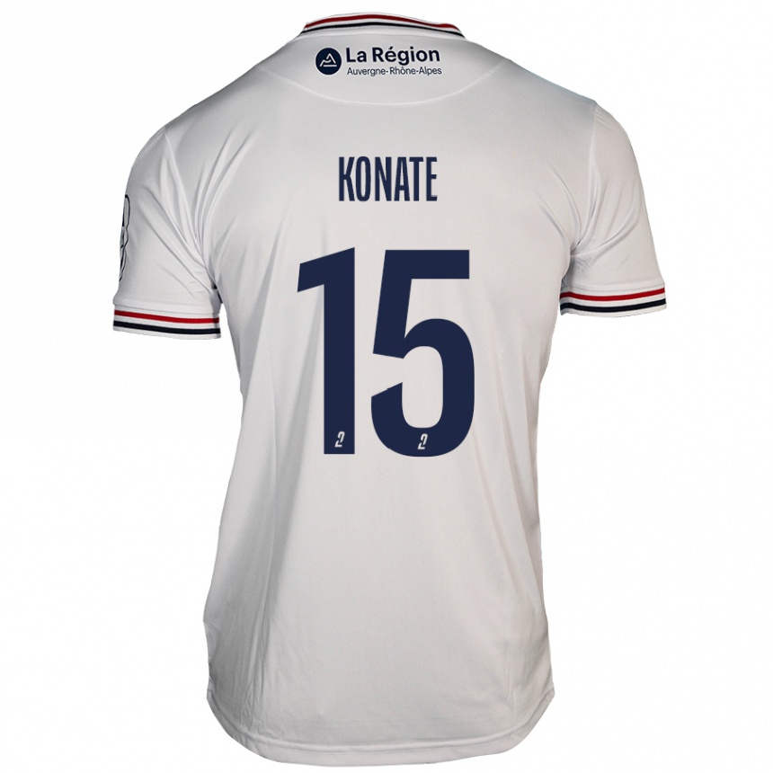 Niño Fútbol Camiseta Cheick Oumar Konaté #15 Blanco 2ª Equipación 2024/25