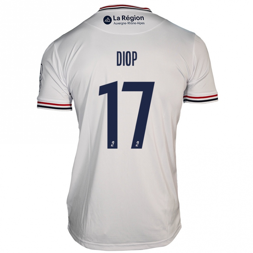 Niño Fútbol Camiseta Ousmane Diop #17 Blanco 2ª Equipación 2024/25