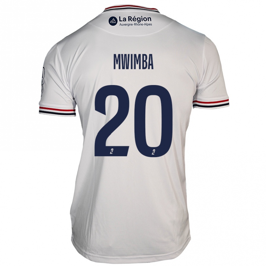 Niño Fútbol Camiseta Josué Mwimba Isala #20 Blanco 2ª Equipación 2024/25