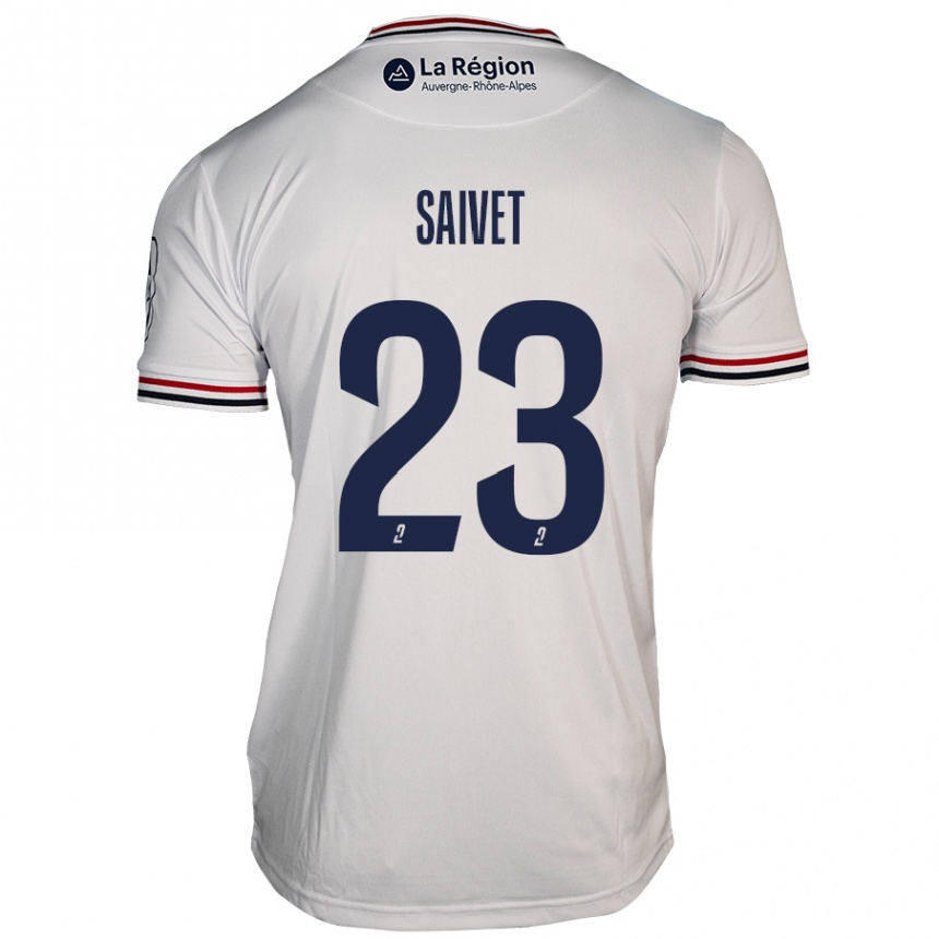 Niño Fútbol Camiseta Henri Saivet #23 Blanco 2ª Equipación 2024/25