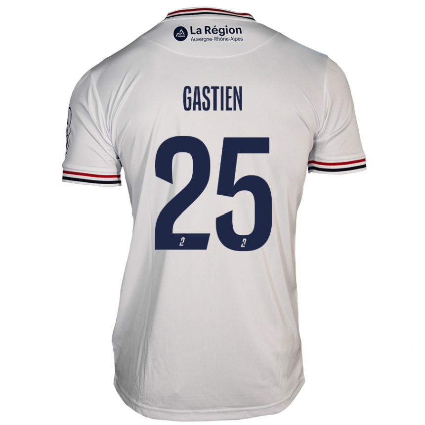 Niño Fútbol Camiseta Johan Gastien #25 Blanco 2ª Equipación 2024/25