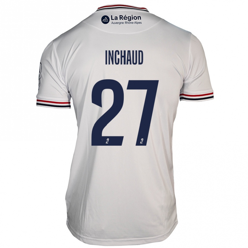 Niño Fútbol Camiseta Marks Inchaud #27 Blanco 2ª Equipación 2024/25