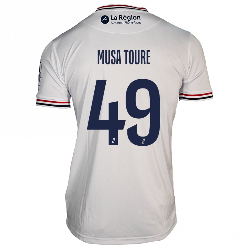 Niño Fútbol Camiseta Musa Toure #49 Blanco 2ª Equipación 2024/25