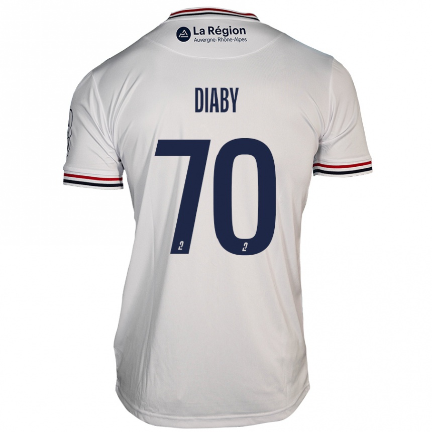 Niño Fútbol Camiseta Yadaly Diaby #70 Blanco 2ª Equipación 2024/25