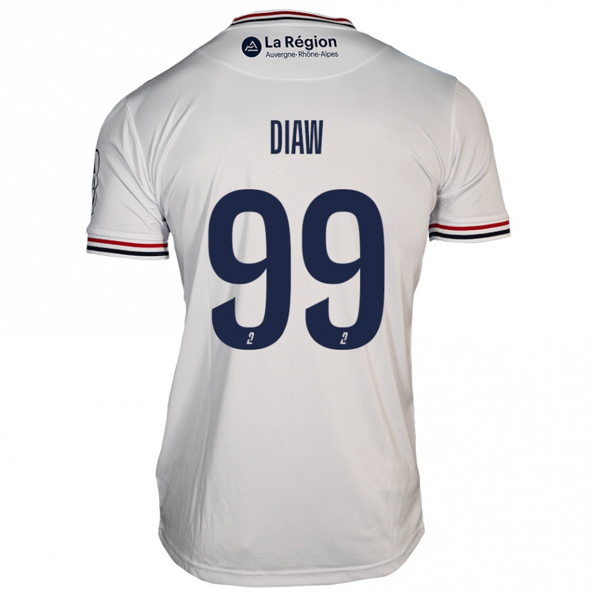 Niño Fútbol Camiseta Mory Diaw #99 Blanco 2ª Equipación 2024/25