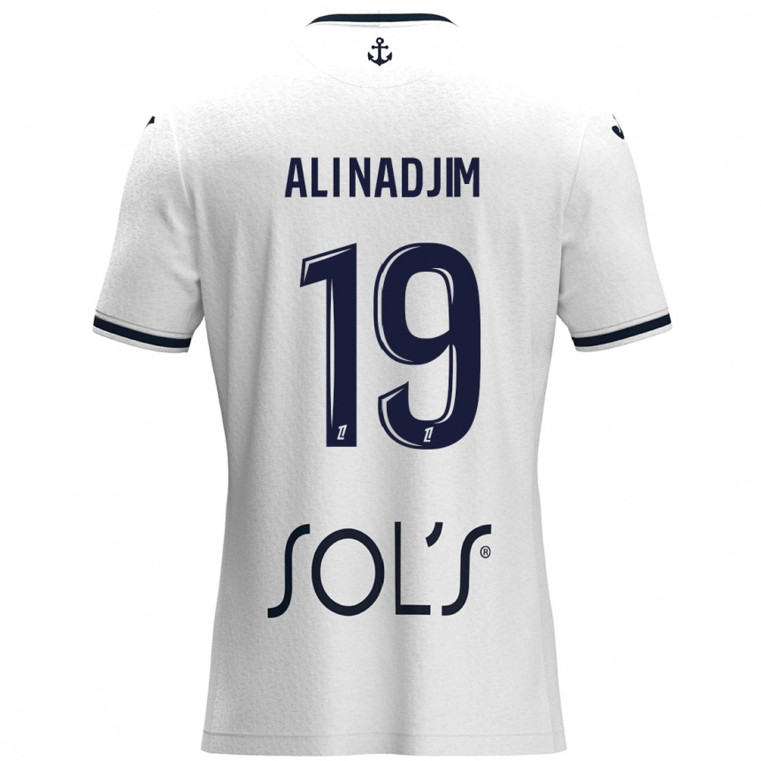 Niño Fútbol Camiseta Nadjma Ali Nadjim #19 Blanco Azul Oscuro 2ª Equipación 2024/25