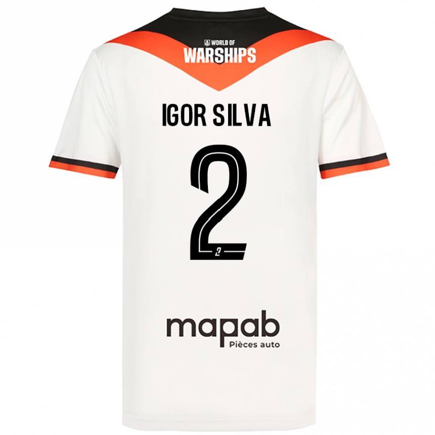 Niño Fútbol Camiseta Igor Silva #2 Blanco 2ª Equipación 2024/25